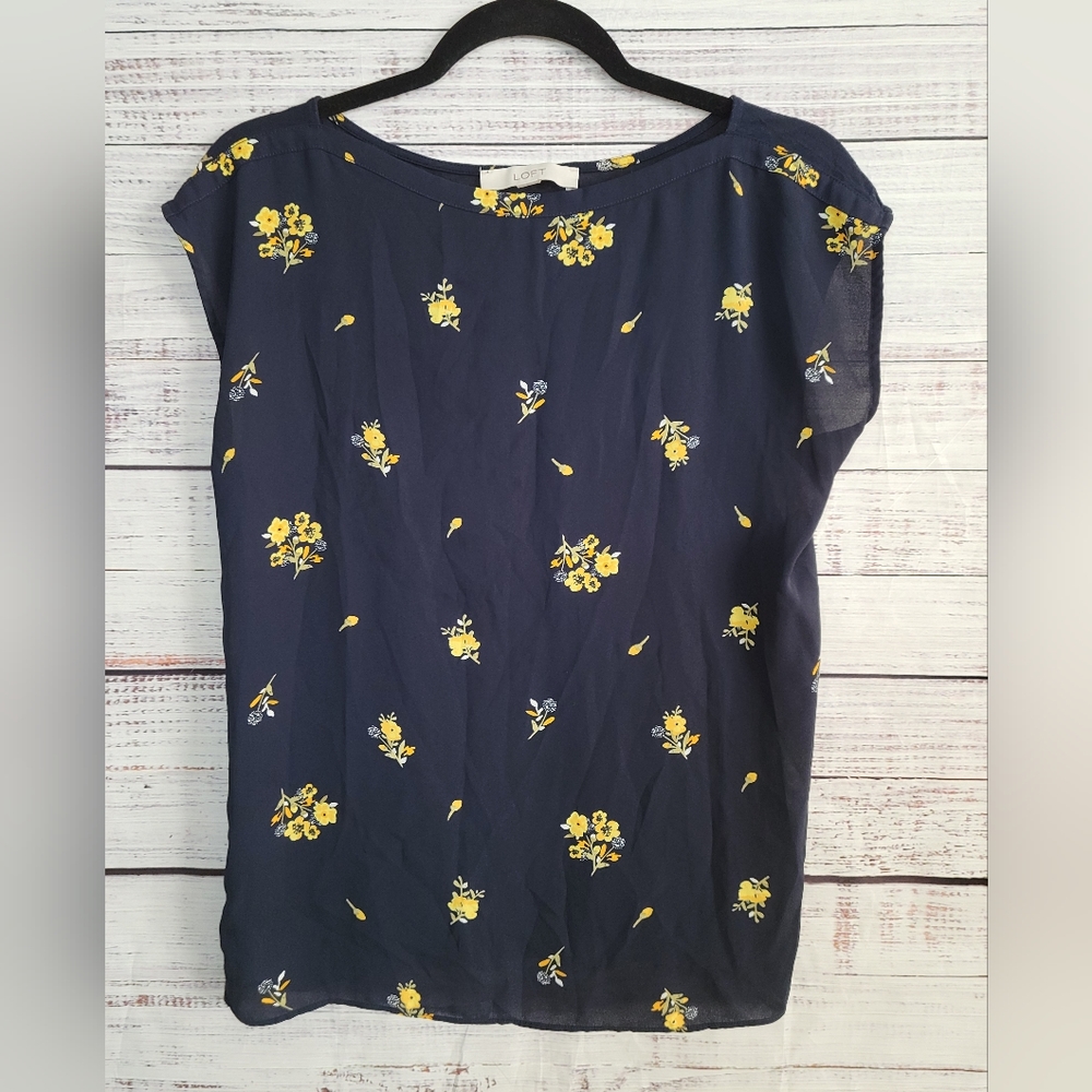 Loft S Mixed Media Top